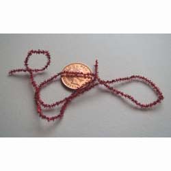 Red Soft Christmas Tinsel....2mm x 12"